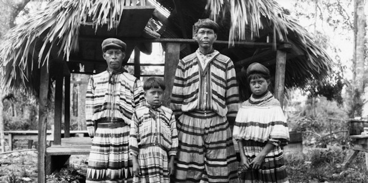 Seminole family in Florida