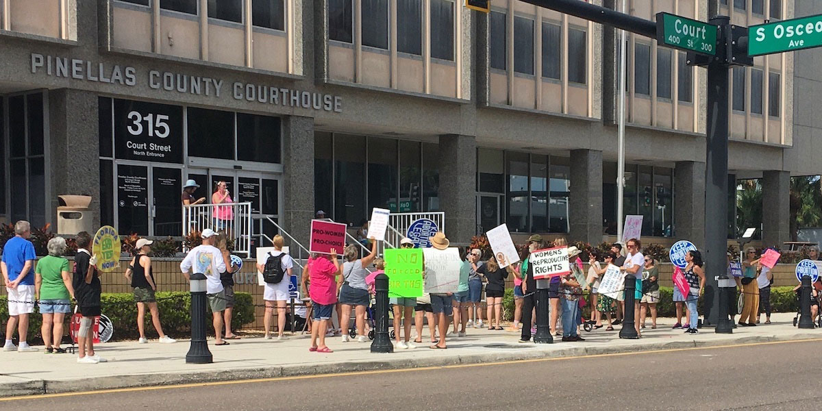 Demonstration at Pinellas Courthouse